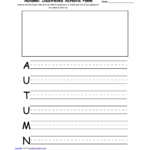 Writing Worksheets Fallautumn K3 Theme Page At Enchantedlearning Within Letter Writing Worksheets For Grade 3