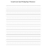Writing Worksheets  Lined Writing Paper Worksheets In 2Nd Grade Writing Worksheets