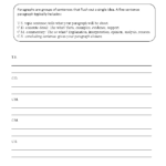 Writing Worksheets  Paragraph Writing Worksheets Intended For 5Th Grade Writing Skills Worksheets