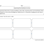 Writing Worksheets  Sequencing Worksheets Regarding Picture Sequencing Worksheets