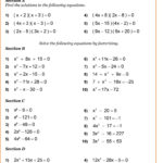 Year 10 Maths Worksheets  Printable Pdf Worksheets For Grade 10 Algebra Worksheets Pdf