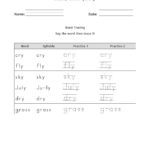 Year 2 Spelling Practice Week 6 The Aɪ Sound Words Worksheets And And Spelling Practice Worksheets