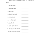 Zero Product Property Worksheet  Oaklandeffect Or Zero Product Property Worksheet