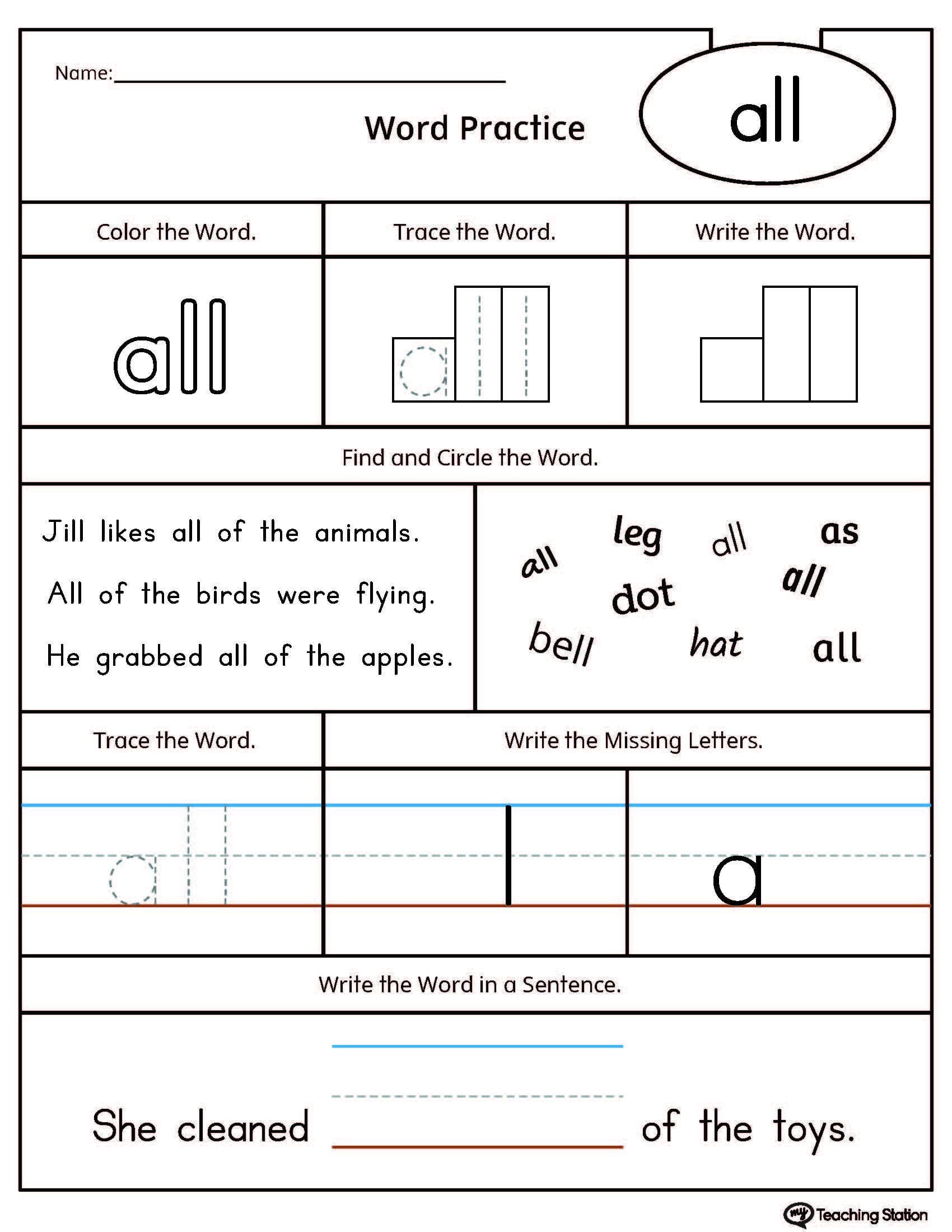 004 Printable Sight Word Worksheets Sensational Free Dolch Sentences For Kindergarten Word Worksheets