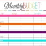 012 Printable Budget Worksheet Template Plan Unforgettable Templates Pertaining To Blank Budget Worksheet