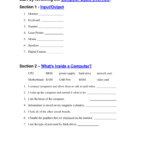 1 Computer Basics Worksheet Together With Computer Basics Worksheet Section 8