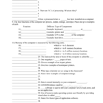1 Introduction To Computers Worksheet Pertaining To Introduction To Functions Worksheet