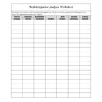 10 Delegation Worksheet Templates  Pdf  Free  Premium Templates As Well As Task Worksheet Template