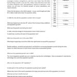 111 Human Population Growth Pertaining To Population Growth Worksheet Answers