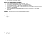 112 Solving Systems Of Linear Equationssubstitution Also Substitution Method Worksheet Answer Key