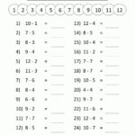1St Grade Math Worksheets  Best Coloring Pages For Kids Within 12Th Grade Math Worksheets
