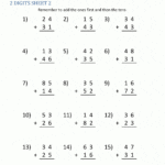 2 Digit Addition Worksheets In Printable 2 Digit Addition Worksheets