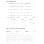 2 Direct And Inverse Variation Worksheet As Well As Direct And Inverse Variation Worksheet With Answers