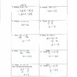 2 Step Linear Equations Math Two Step Linear Equations Worksheets Along With Solving Linear Equations Worksheet