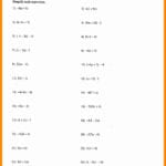 20 Math Worksheets For 9Th Grade Algebra 1 – Diocesisdemonteria Along With Algebra 1 Practice Worksheets