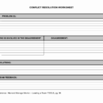 20 Worksheets On Conflict Resolution – Diocesisdemonteria For Conflict Resolution Worksheets