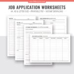 2019 Job Application Tracker Interview Questions Worksheet Resume Throughout Job Worksheet Pdf