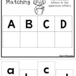 21 Printable Alphabet Matching Worksheets Preschoolkdg  Etsy For Alphabet Matching Worksheets