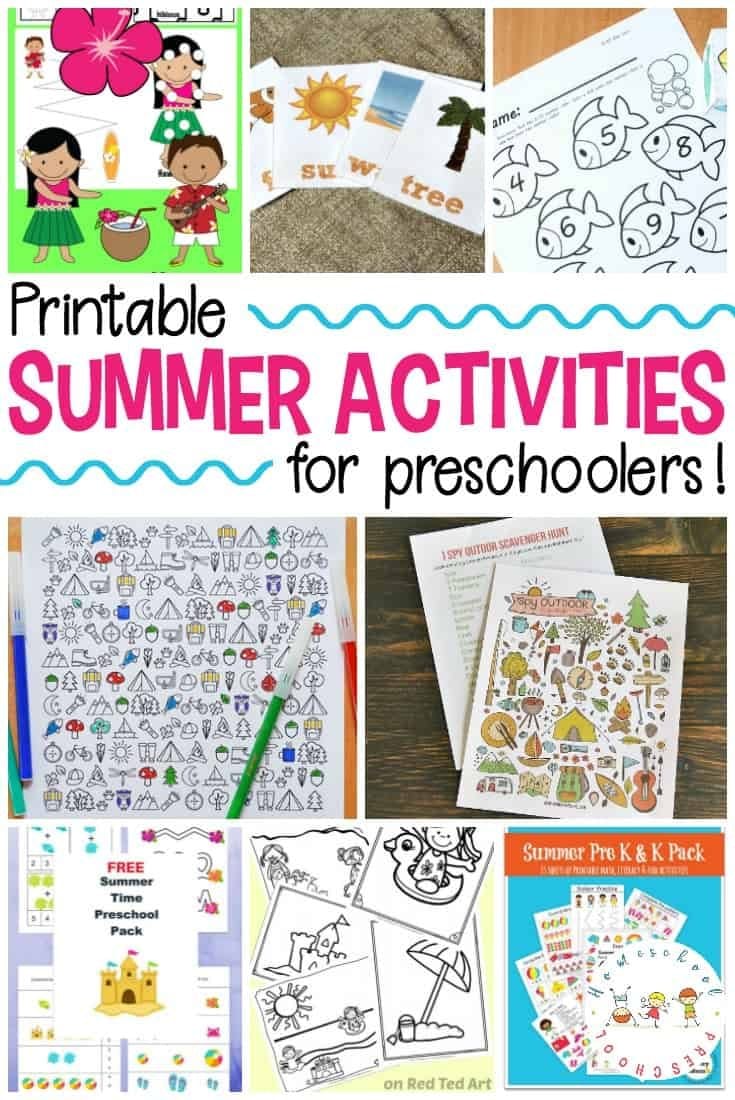 25 Free Printable Summer Activities For Kids Of All Ages For Summer School Worksheets For Kindergarten