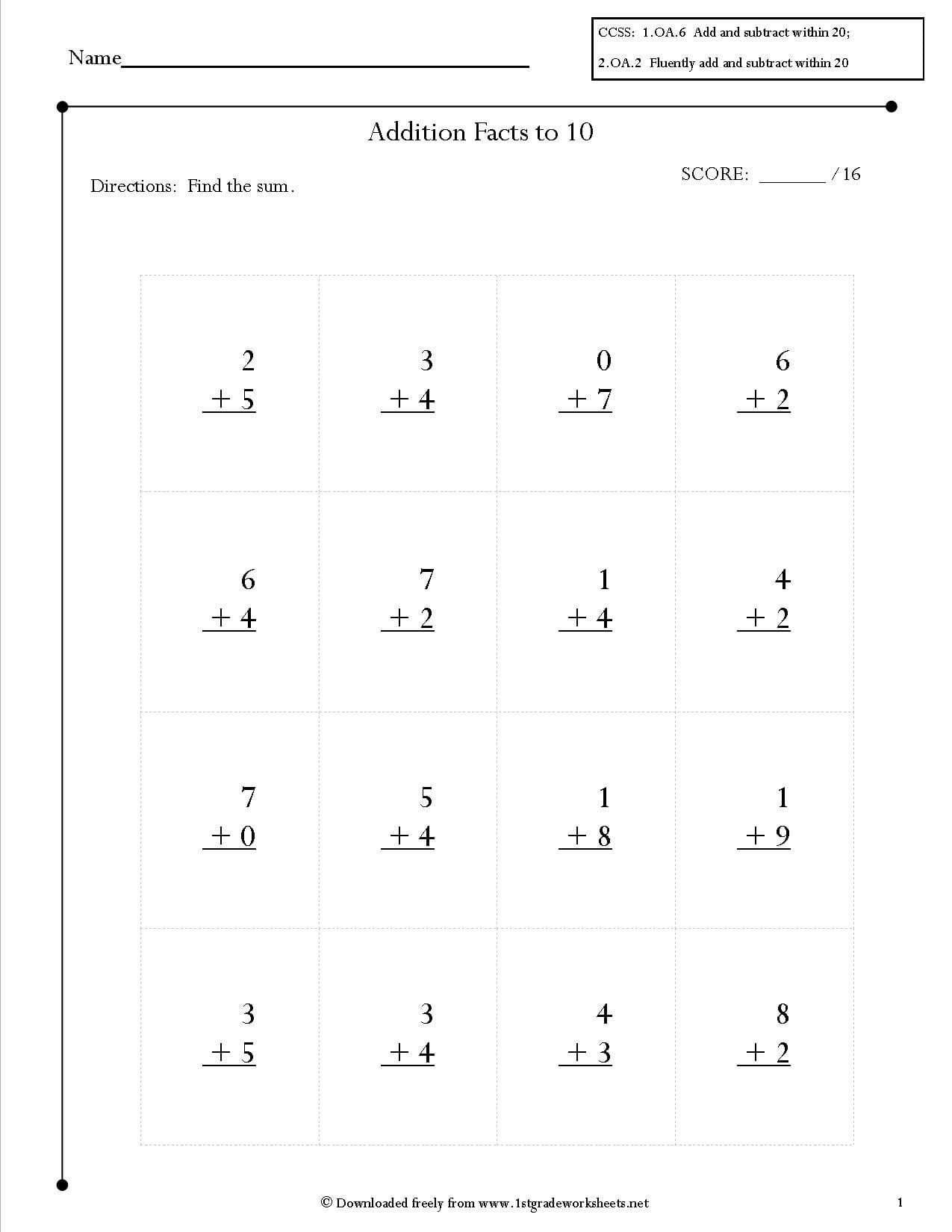 2Nd Grade Math Common Core State Standards Worksheets For 6Th Grade Common Core Math Worksheets