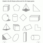 3D Shapes Worksheets Pertaining To 5Th Grade Geometry Worksheets