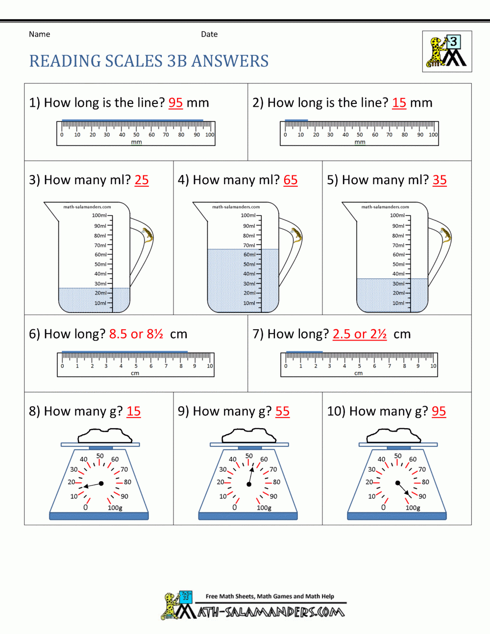 3Rd Grade Measurement Worksheets Together With Measuring Liquid Volume Worksheet