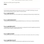 48 Smart Goals Templates Examples  Worksheets ᐅ Template Lab Pertaining To Business Goal Setting Worksheet