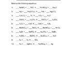 49 Balancing Chemical Equations Worksheets With Answers For Balancing Chemical Equations Worksheet With Answers Grade 10