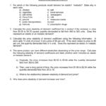 5 A Worksheet Elasticity Of Demand For Worksheet On Elasticity Answers