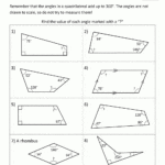 5Th Grade Geometry Or Classifying Quadrilaterals Worksheet