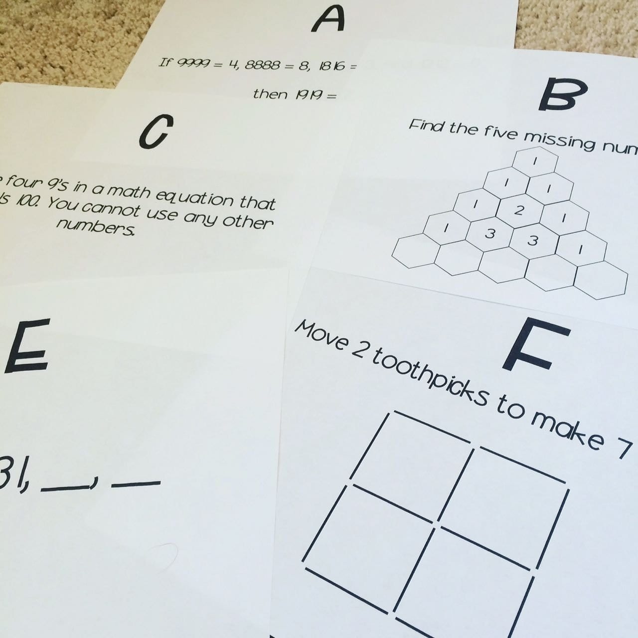 5Th Grade Math Brain Teasers Worksheets  Briefencounters Intended For Math Brain Teasers Worksheets