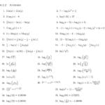 62 Properties Of Logarithms  Pdf Intended For Algebra 2 Worksheet 7 4 A Properties Of Logs Answers