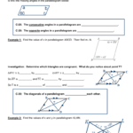 62 Properties Of Parallelograms With Regard To Geometry Parallelogram Worksheet Answers