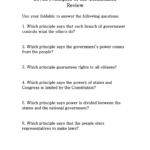 7 Principles Of The Constitution Review Ss09 And Seven Principles Of The Constitution Worksheet Answers