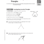 72 Isosceles And Equilateral Triangles And 4 5 Isosceles And Equilateral Triangles Worksheet Answers