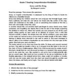 7Th Grade Reading Comprehension Worksheets Pdf Name Tracing And Summarizing Worksheets Pdf