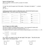 8Th Grade Math 52 Homework Squares Cubes And Irrational Or Square Root Worksheets 8Th Grade
