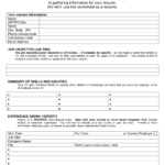 9 Resume Worksheet Examples In Pdf  Examples In Resume Worksheet For Adults