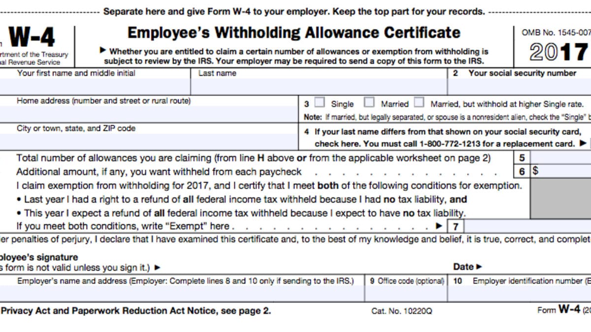 A Beginner's Guide To Filling Out Your W4 And Personal Allowances Worksheet Help