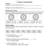Accuracy And Precision And Accuracy And Precision Worksheet Answers