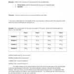 Accuracy And Precision Worksheet  Soccerphysicsonline And Accuracy And Precision Worksheet Answers