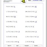 Adding And Subtracting Negative Numbers Worksheets With 7Th Grade Order Of Operations Worksheet Pdf
