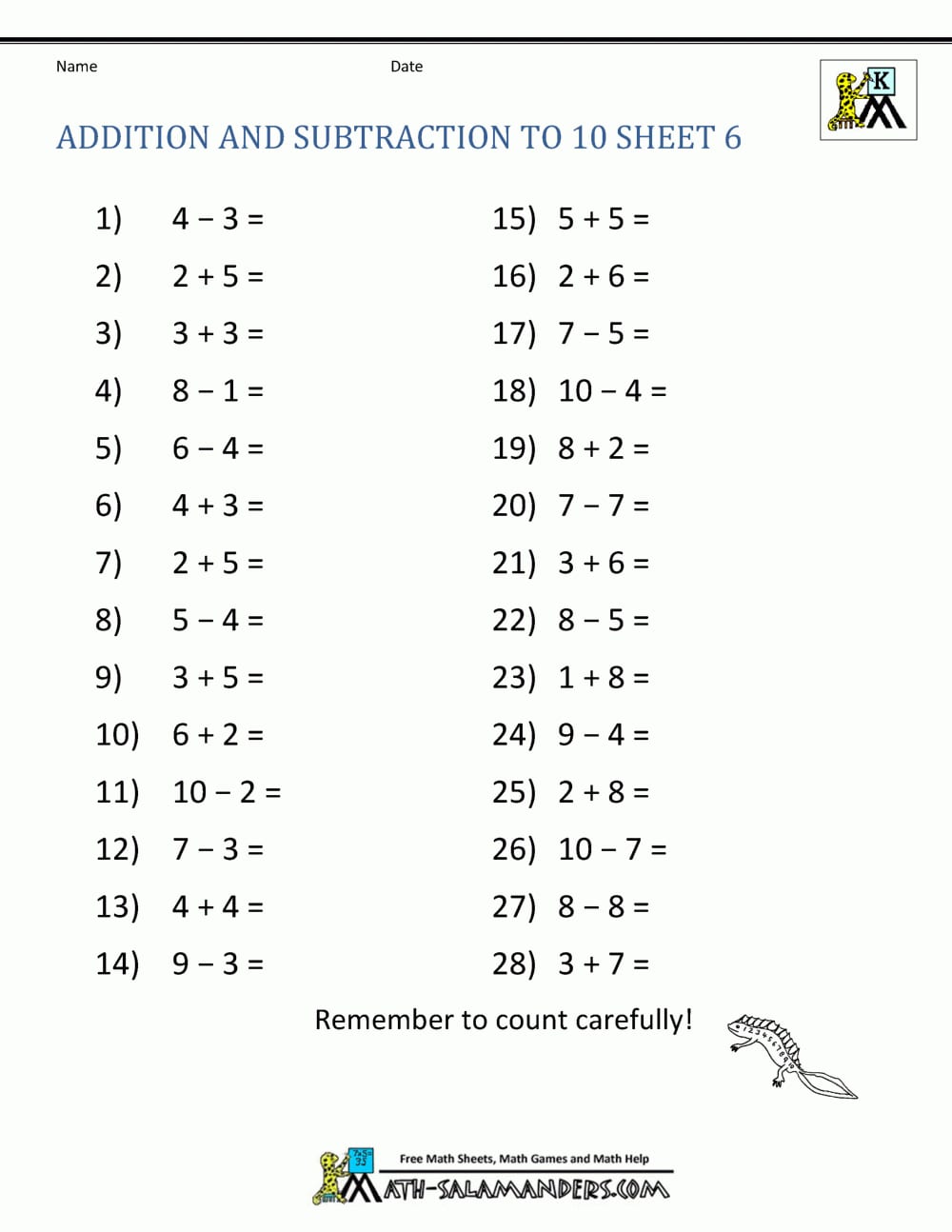 Addition And Subtraction Worksheets For Kindergarten Together With Addition And Subtraction Worksheets For Kindergarten