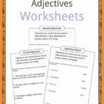 Adjectives Definition Worksheets  Examples In Text For Kids Regarding Adjectives Worksheets For Kindergarten