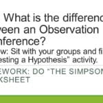 Aim What Is The Difference Between An Observation And An Inference Inside Observation And Inference Worksheet