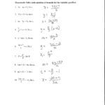 Alex  Alabama Learning Exchange For Literal Equations Worksheet Answers