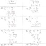 Algebra Ihonors  Mrs Jenee Blanco Go Mustangs Regarding Linear Equation In One Variable Worksheet
