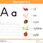 Alphabet Tracing Worksheet Stock Vector Illustration Of Literacy Inside Alphabet Writing Worksheets
