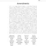Amendments Word Search  Wordmint As Well As Limiting Government Worksheet Answers