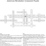 American Revolution Crossword Puzzle  Wordmint And America The Story Of Us Revolution Worksheet Answers